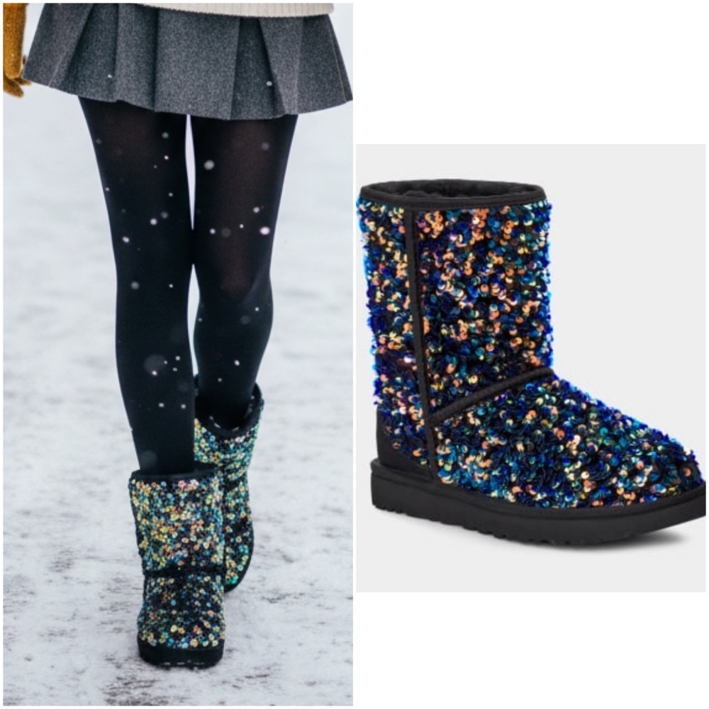 UGG Classic Short Stellar Sequin Boots